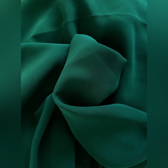 PlusSz CELEBRATE DB STUDIO | Full skirt Asymmetrical Shoulder | Juniper Green - Picture 9 of 9